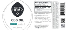 Load image into Gallery viewer, CBG Hemp Oil Sublingual Extract