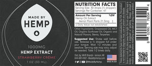 Hemp Extract Various Strengths & Flavors